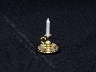 (image for) Miniature Candle Holder with Candle for Dollhouses
