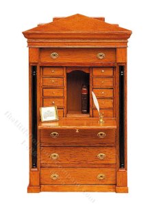 (image for) Miniature Simplified Empire or Biedermeier Writing Desk Kit