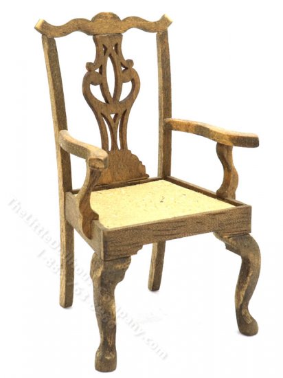 (image for) Miniature Unfinished Wooden Occasional Chair