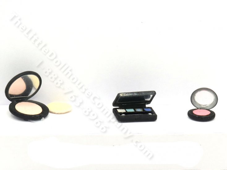 (image for) 1:12" Scale Makeup Set of Eye Shadow, Blush & Powder