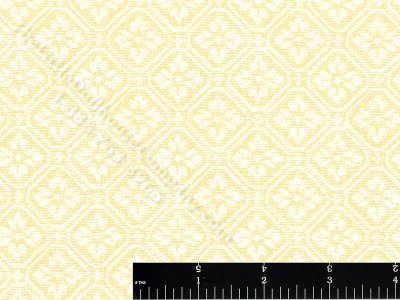 (image for) White Flower Lattice Miniature Wallpaper for Dollhouses