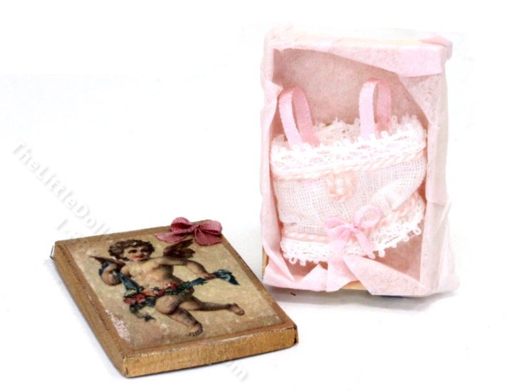 (image for) Miniature White Chemise for Dollhouses