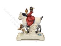 (image for) Vintage Miniature Collectible Olszewski Goebel 1985 "Hunt with Hounds" 611-P