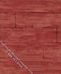 (image for) Cherry Wood Plank Pattern Miniature Wallpaper for Dollhouses