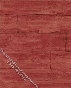 (image for) Cherry Wood Plank Pattern Miniature Wallpaper for Dollhouses