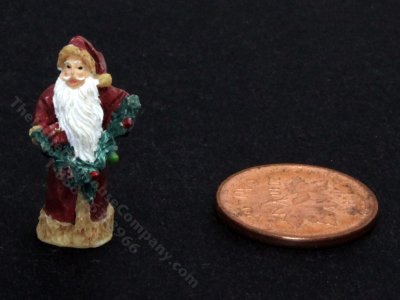 (image for) Miniature Santa Claus Figurine for Dollhouses