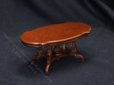 (image for) Miniature Walnut Coffe Table for Dollhouses