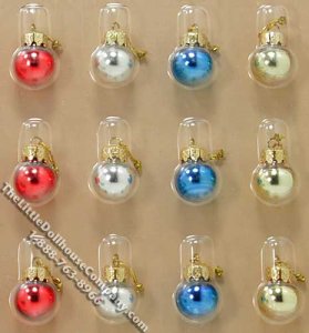 (image for) Miniature Christmas Ornaments for Dollhouses