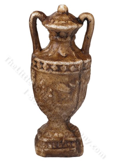 (image for) Miniature Aged Glaze Urn for Dollhouses