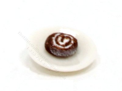 (image for) 1/2 Scale Chocolate Swiss Roll Slice by Charlotte Willmott