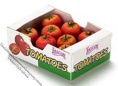 (image for) Miniature Box of Tomatoes for Dollhouses