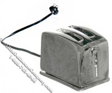 (image for) Miniature Chrome Toaster for Dollhouses