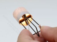(image for) Miniature 12V Silver Drum Table/Floor Lamp for Dollhouses