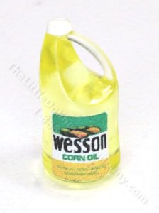 (image for) Dollhouse Scale Model Bottle of Corn or Vegetable oil