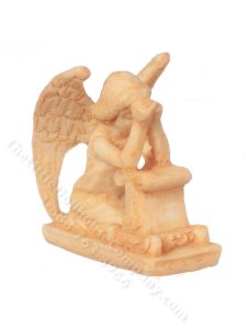 (image for) Miniature Praying Angel Statue for Dollhouses - Tan