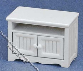 (image for) Miniature French Country TV/VCR Stand for Dollhouses