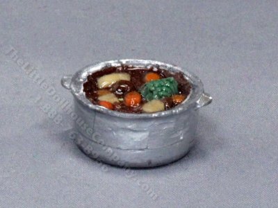 (image for) Miniature Pot of Stew for Dollhouses