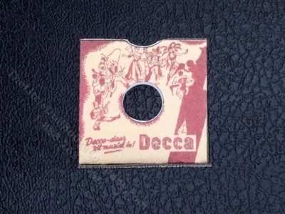 (image for) Miniature Decca Vinyl Record Sleeve for Dollhouses