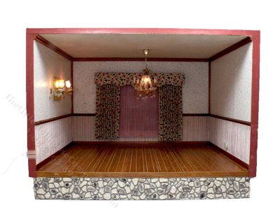 (image for) Vintage Dining Room Roombox - Fully Wired