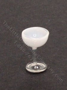 (image for) Miniature White Coupe Glass