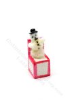 (image for) Miniature Snowman Jack-in-the-Box for Dollhouses