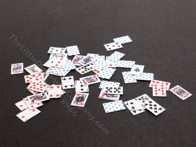 (image for) Dollhouse Scale Model Playing Cards for Dollhouses