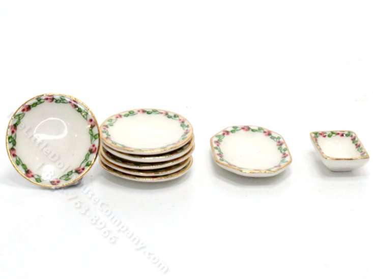 (image for) Vintage Handmade Miniature Rose Vine China Set