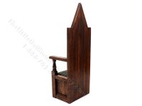 (image for) Miniature Signed Gothic Carver Chair by Michael Mortimer