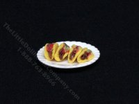 (image for) Miniature Plate of Tacos for Dollhouses