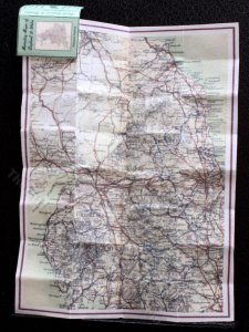 (image for) Miniature Map of North England and Borders for Dollhouses