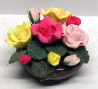 (image for) Miniature Rose Centrepiece For Dollhouses