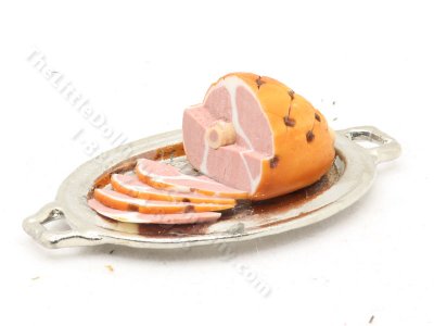 (image for) Miniature Ham On Tray by Sylvia Clarke