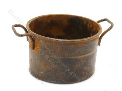 (image for) Miniature Rusted Metal Tub