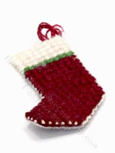 (image for) Miniature Needlepoint Stocking for Dollhouses