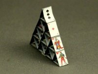 (image for) Dollhouse Miniature Card Tower