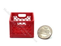 (image for) Miniature Red Milk Crate for Dollhouses