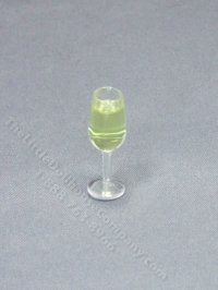 (image for) Miniature Glass of White Wine for Dollhouses
