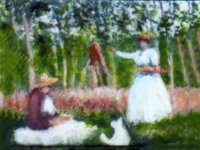 (image for) "In The Woods At Giverny" Replica Painting by Larry Morganti