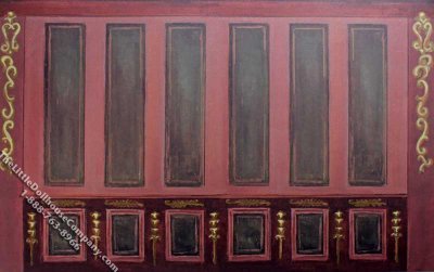 (image for) History Etcetera Pattern Miniature Mural for Dollhouses