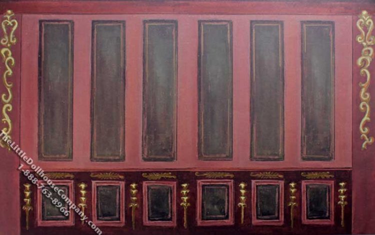 (image for) History Etcetera Pattern Miniature Mural for Dollhouses