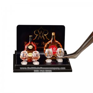 (image for) Miniature Cognac Set with 4 Glasses