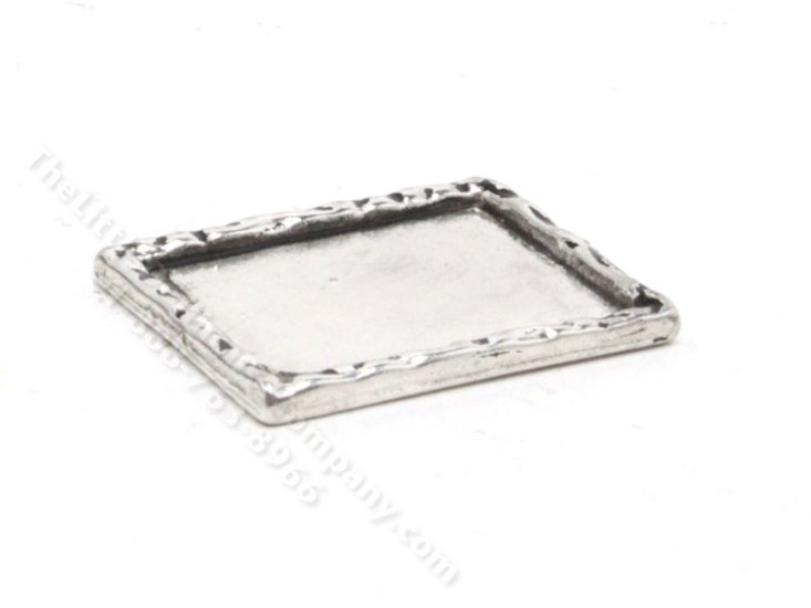 (image for) Miniature Sterling Silver Tray for Dollhouses
