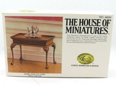 (image for) Miniature Unfinished Queen Anne Tea Table Kit