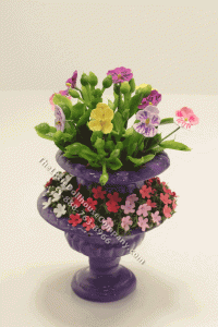 (image for) Miniature Dressed Flower Urn, Mini Creations by Judy