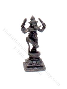 (image for) Miniature Oil-Rubbed Bronze Dancing Ganesha Figurine