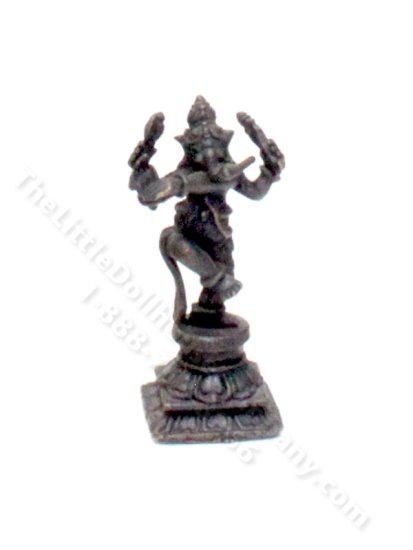 (image for) Miniature Oil-Rubbed Bronze Dancing Ganesha Figurine
