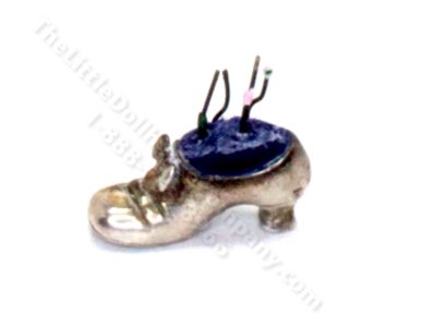 (image for) Miniature Sterling Silver Shoe Pin Cushion by Don Henry