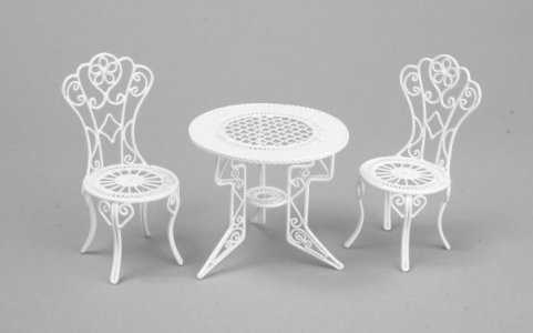 (image for) Dollhouse Miniature Table and Chairs Set (3 pc.)