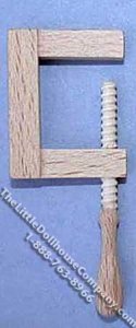 (image for) Miniature Wooden Clamp for Dollhouses
