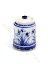 (image for) Vintage Miniature Flower Motif Clay Jar by J Clark